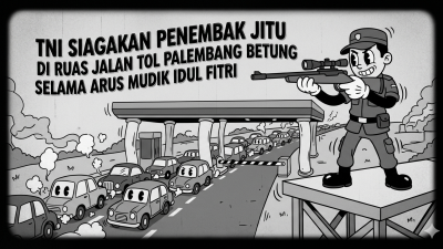 TNI Siagakan Penembak Jitu di Ruas Jalan Tol Palembang Betung Selama Arus Mudik Idul Fitri 2026