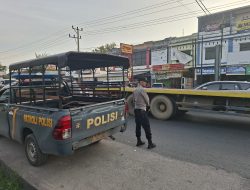 Polsek Indralaya Amankan Lokasi Pasar Bedug Ramadhan 1447 H