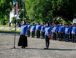 Pimpin Apel Gabungan Bulan April, Wabup Banyuasin Tekankan Disiplin