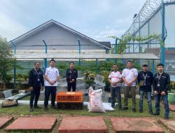 Dukung Ketahanan Pangan Lapas Muara Enim Gandeng PT TEL Terima Bantuan Hewan Ternak Ayam