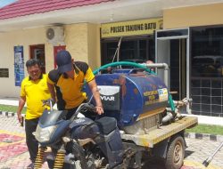 Antisipasi Karhutbunlah, Polsek Tanjung Batu Cek Kesiapan Alat Pemadam Kebakaran
