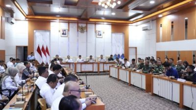 Kapolsek Indralaya diwakili Wakapolsek Indralaya Ipda Priono menghadiri rapat koordinasi karhutla di Pemkab Ogan Ilir