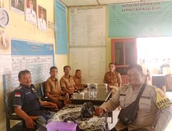 Bhabinkamtibmas Polsek Muara Kuang Sambangi Warga Desa Binaan, Sampaikan