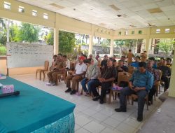 Kapolsek Indralaya mengikuti rapat lanjutan Penanggulangan Karhutlah