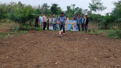 Polsek Muara Kuang Polres Ogan Ilir Dukung Ketahanan Pangan, Tanam Jagung 1,5 Hektar Bersama Masyarakat Desa Kasa