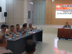 Kapolsek Indralaya ikuti Kegiatan Gladi Posko Pengamanan & Penangan Aksi Unjuk Rasa