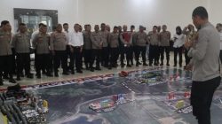 Kapolsek Muara Kuang dan anggota mengikuti kegiatan Tactical Floor Game