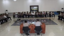 Kapolsek Indralaya dan anggota mengikuti kegiatan Tactical Floor Game*