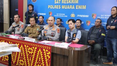 Gerak Cepat Satreskrim Muara Enim Berhasil Bekuk Pencurian Ratusan Rolling Door Pasar Inpres, Bupati Apresiasi Kinerja Cepat Aparat