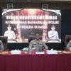 Bhabinkamtibmas Polsek Indralaya mengikuti kegiatan Binev Korbinmas Baharkam Polri*