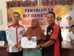 Pemdes Sribandung Banyuasin Pastikan Kesejahteraan Masyarakat Melalui BLT