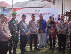 Polres Ogan Ilir, Bangun Sumur Bor Dan Salurkab Bansos Di Desa Burai