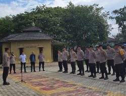 Pimpin Giat Apel Pagi Kapolsek Tanjung Batu, Tekankan Pada Personil Bhabinkamtibmas Berikan Imbauan Karhutla   