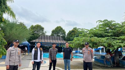 Kanit Reskrim Polsek Tanjung Batu, Pimpin PAM Pengamanan di Objek Wisata Terrraz Water Park dan Cenara Vinland