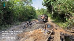 Jalan Antar Desa di Muba Diperbaiki, Kolaborasi CSR dan Gotong Royong Warga