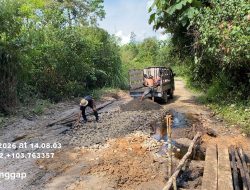 Jalan Antar Desa di Muba Diperbaiki, Kolaborasi CSR dan Gotong Royong Warga