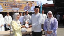 Polres Muara Enim Sembelih 14 Sapi dan 12 Kambing di Hari Idul Adha