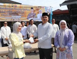 Polres Muara Enim Sembelih 14 Sapi dan 12 Kambing di Hari Idul Adha