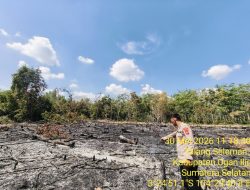 Polsek Tanjung Batu Lakukan Pengecekan Titik Hotspot di Desa Talang Seleman, Api Berhasil Dipastikan Padam