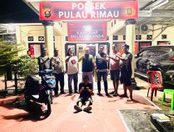 Tim Rimau Puri Polsek Pulau Rimau, Berhasil Bekuk Pelaku Pencurian Sepeda Motor Satu Pelaku Diamankan 