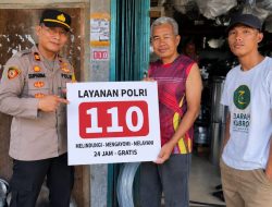 Kapolsek Tanjung Batu Sosialisasikan Layanan Polri 110 kepada Masyarakat