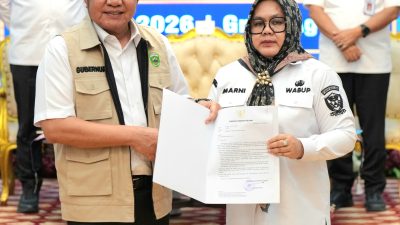 Tunjuk Wabup Hj Sumarni Sebagai Pelaksana Tugas Bupati Muara Enim, Gubernur HD Pastikan Roda Pemerintah Tatap Bejalan 