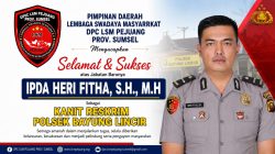 DPC LSM Pejuang Provinsi Sumsel Ucapkan Selamat atas Jabatan Baru Kanit Reskrim Polsek Bayung Lincir