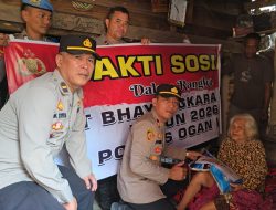 Sambut HUT Bhayangkara Ke-80, Polsek Tanjung Batu Salurkan Bantuan Sosial ke Masyarakat
