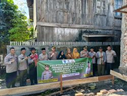 Polsek Tanjung Batu Kawal Program Rumah Layak Huni Polres Ogan Ilir Bersama BAZNAS untuk Warga Kurang Mampu