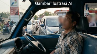 Diduga Kelelahan, Sopir Truk Meninggal Saat Antri BBM di SPBU Sembawa