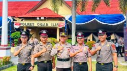 Empat Personil Polsek Tanjung Batu Polres Ogan Ilir, Naik Pangkat Setingkat Lebih Tinggi   