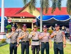 Empat Personil Polsek Tanjung Batu Polres Ogan Ilir, Naik Pangkat Setingkat Lebih Tinggi   