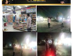 Patroli dan Strong Point, Polsek Pemulutan Intensifkan Upaya Antisipasi Gangguan Kamtibmas
