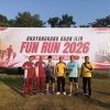 Semangat Kebersamaan: Personel Polsek Tanjung Batu Ramaikan Bhayangkara Ogan Ilir Fun Run
