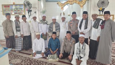 Eratkan Sinergi, Kapolsek Tanjung Batu Sambangi Jemaah Masjid Al-Ikhlas Desa Tanjung Batu Seberang   