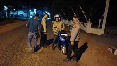 Personel Polsek Tanjung Batu Gelar Patroli Malam Hari, Antisipasi Kejahatan 3C dan Premanisme