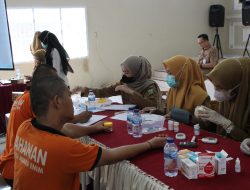Cegah Penyakit Menular bagi Petugas dan Warga Binaan, Lapas Muaraenim Gelar CKG dan Skrining TBC HIV