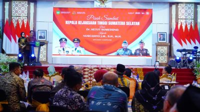 Bupati Muba Hadiri Pisah Sambut Kajati Sumsel, Tekankan Sinergi Penegakan Hukum dan Gizi Nasional