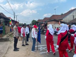 Polsek Tanjung Batu, Amankan Gerak Jalan HUT RI ke-81 di Payaraman, Kegiatan Berlangsung Meriah dan Kondusif