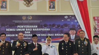 Lapas Muara Enim Berikan Remisi Umum HUT ke-81 Kemerdekaan RI, 18 Warga Binaan Langsung Bebas