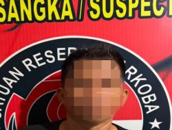Edarkan Sabu Pria Parubaya di Bekuk Satresnarkoba Polres Muara Enim