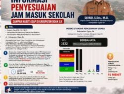 Kualitas Udara Berbahaya! Disdikbud Ogan Ilir, Undur Jam Masuk Sekolah Jadi Pukul 09.00 WIB