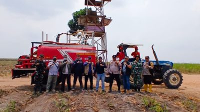 Pastikan Kesiapan Penanganan Karhutla, Polsek Tanjung Batu Bersama tim gabungan Cek Peralatan dan laksanakan Patroli Gabungan di Wilayah Cinta Manis