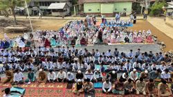 Pemerintah Kecamatan Sumber Marga Telang Gelar Salat Istisqa, Warga Berdoa Memohon Turunnya Hujan