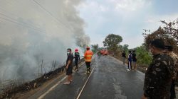 *Lihat Kepulan Asap, Bupati Toha Langsung Hentikan Perjalanan dan Turun ke Lokasi Karhutla*