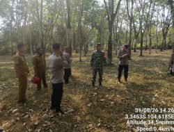 Cegah Karhutla, Polsek Tanjung Batu Bersama Tiga Pilar Sisir Titik Rawan di Jalur Tanjung Batu-Burai