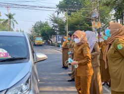 Lindungi Warga dari Risiko ISPA, Dinkes Muba Bagikan Ribuan Masker