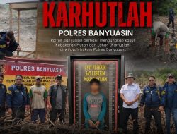 Satu Warga dan Korek Api di Amankan Polres Banyuasin di Duga Sengaja Bakar Lahan