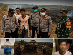 Bakar Lahan Sawah Sendiri Warga Suak Tape Banyuasin di Tangkap Polisi
