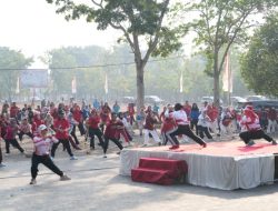 Semangat Sehat, Pemkab Banyuasin Gelar Senam Pagi Bersama
